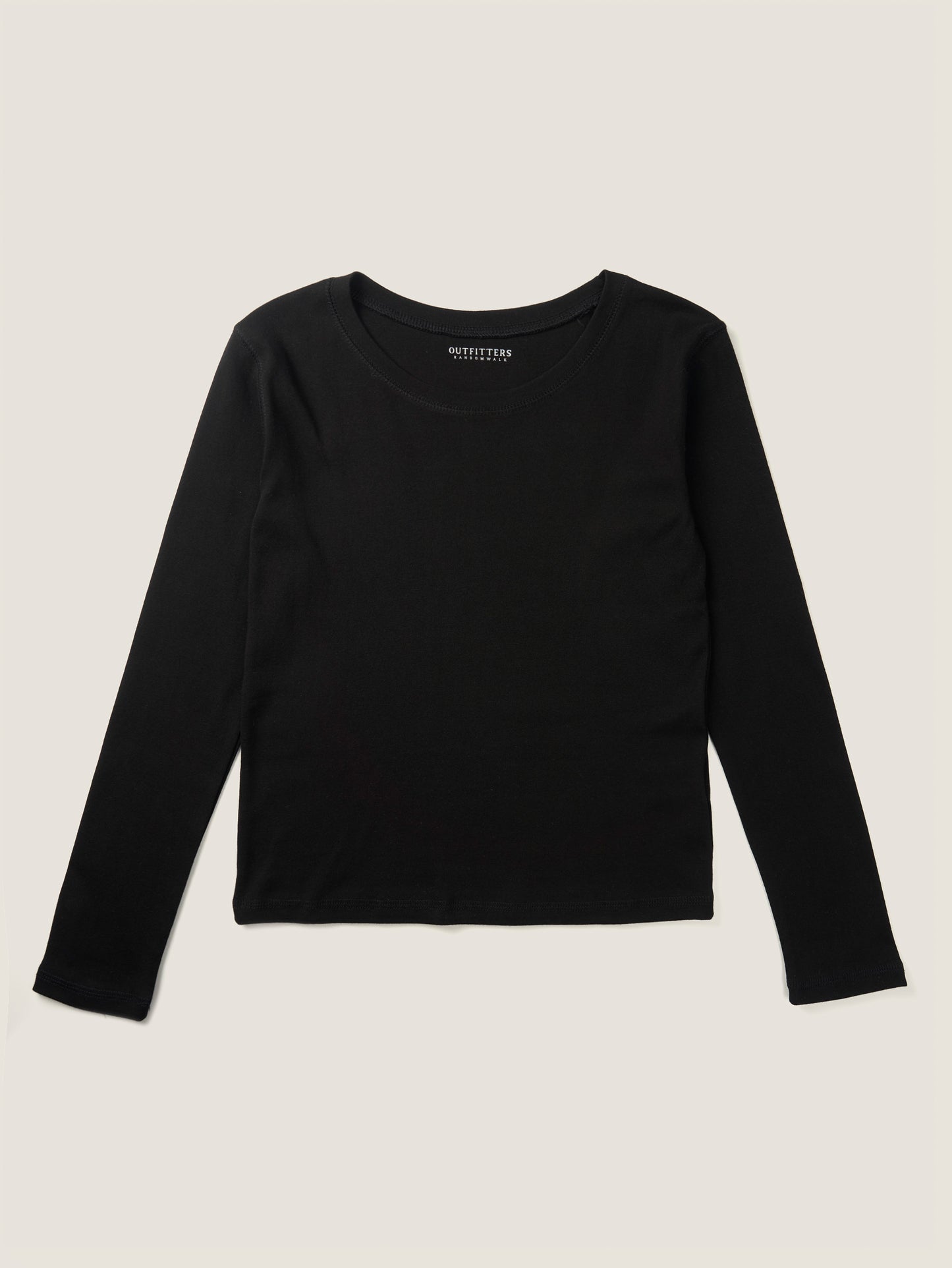 SMOOTH SCOOP NECK TOP [ Black ]
