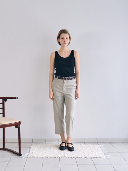 PATRICIA ANKLE PANTS [ Oyster Beige ]