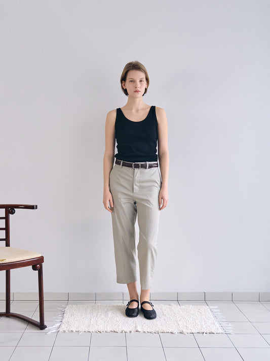 PATRICIA ANKLE PANTS [ Oyster Beige ]