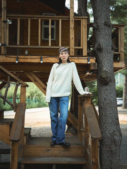 MONTBLANC ROLLNECK SWEATER [ Pure Ivory ]