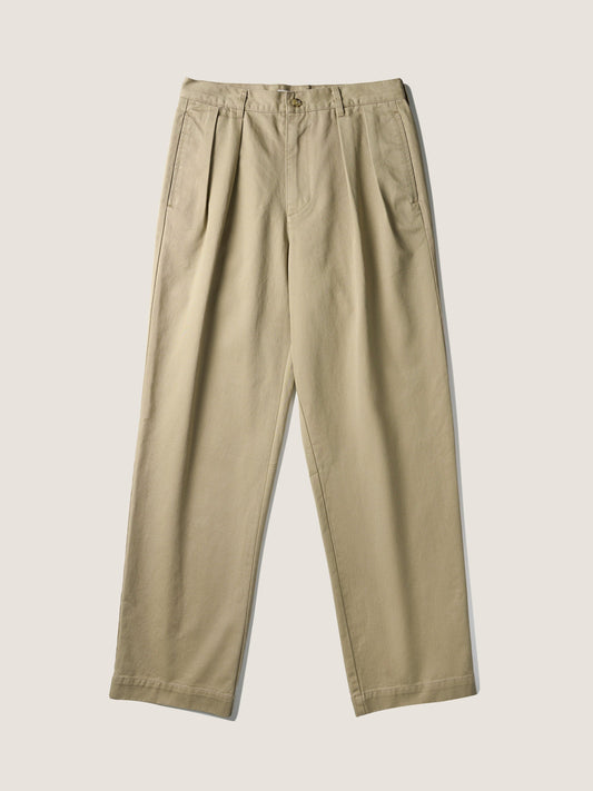 RELAXED TAPERED CHINO [ Beige ]