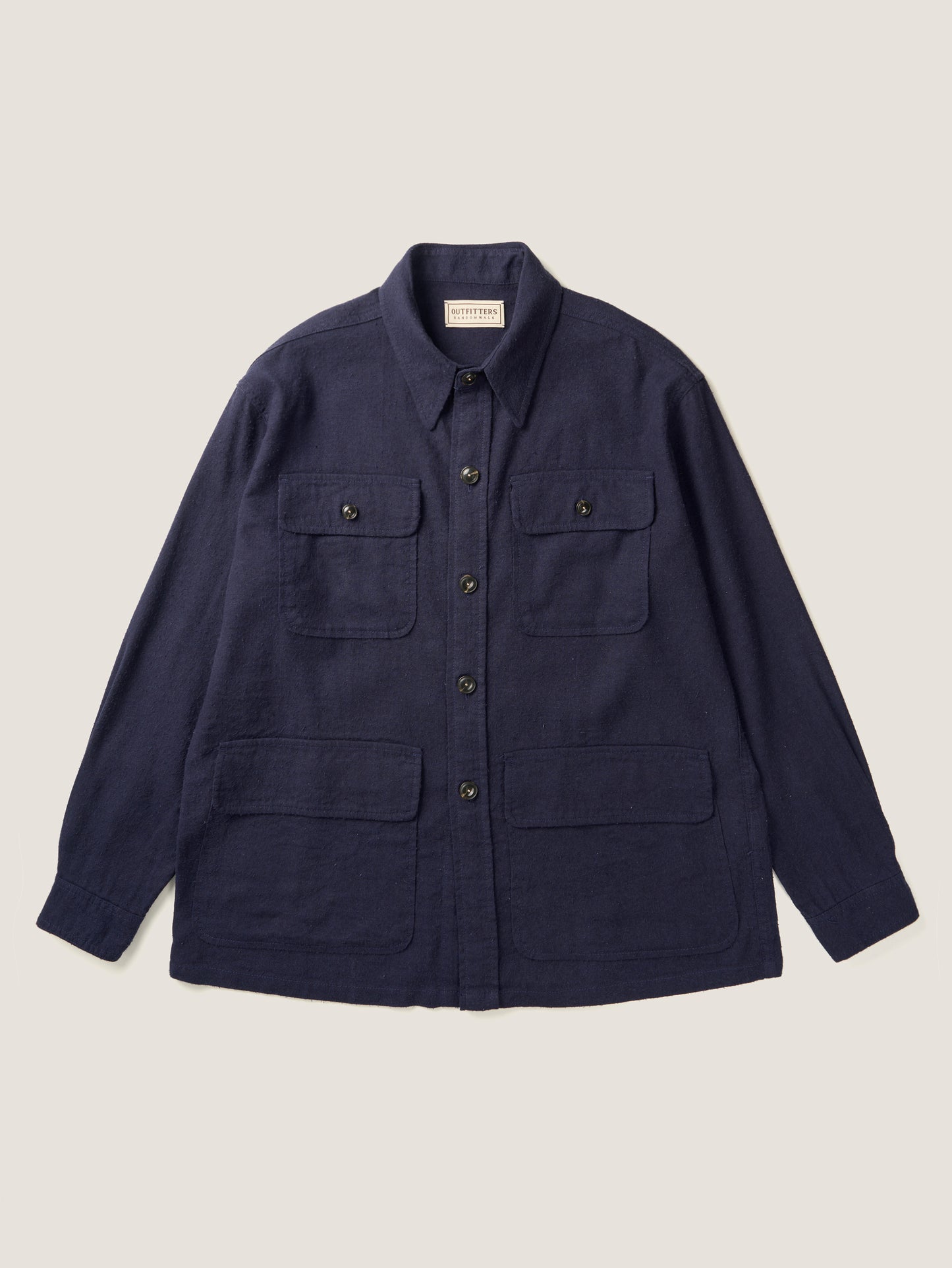 CAROLINE SILK LINEN JACKET [ Royal Blue ]