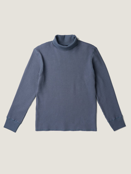 SALLY'S WAFFLE TURTLE TEE [ Smoke Blue ] New Season