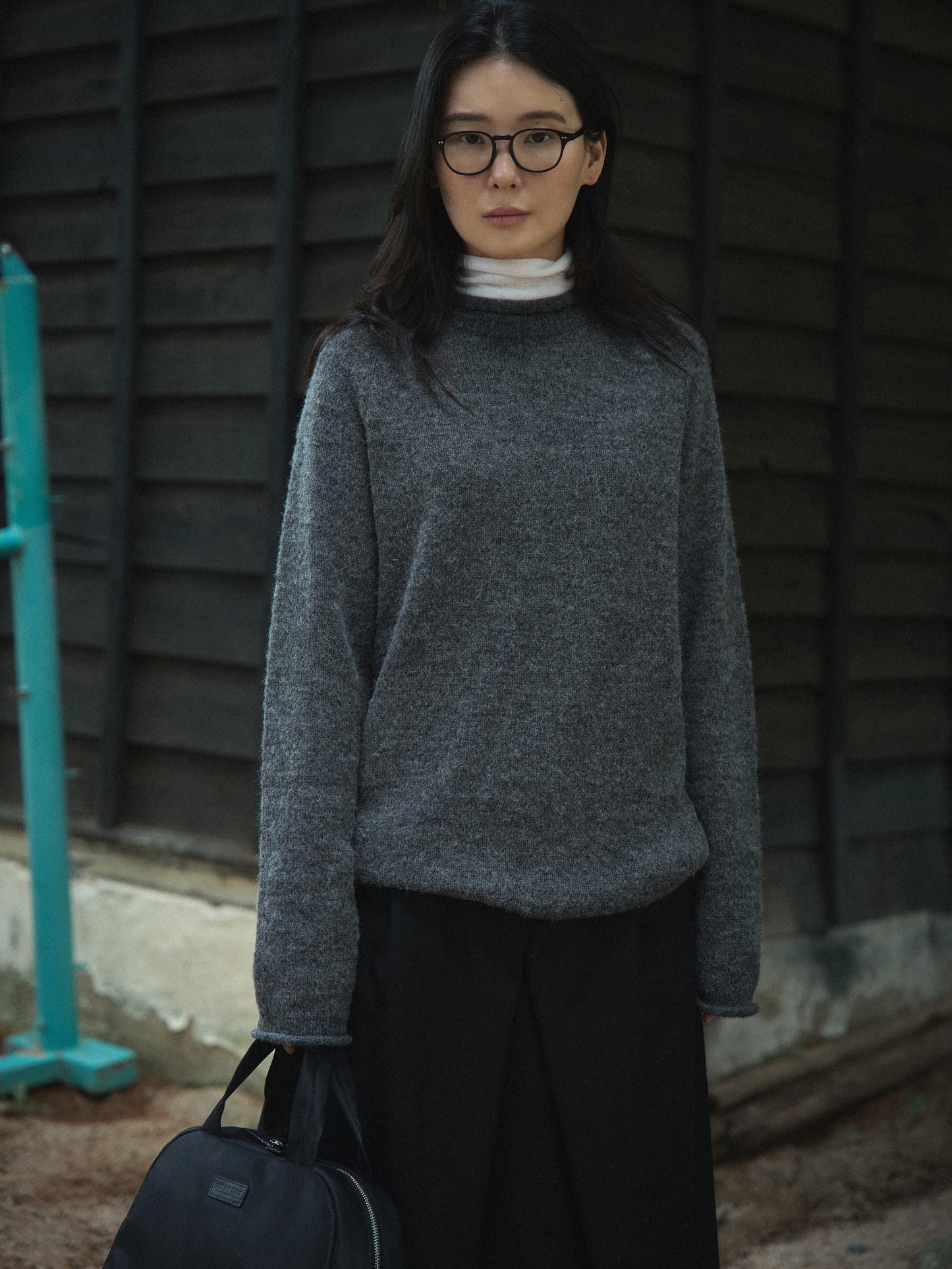 MONTBLANC ROLLNECK SWEATER [ Shadow Gray ]