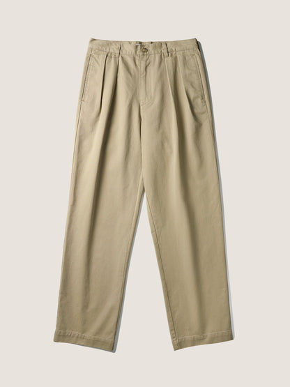 RELAXED TAPERED CHINO [ Beige ]