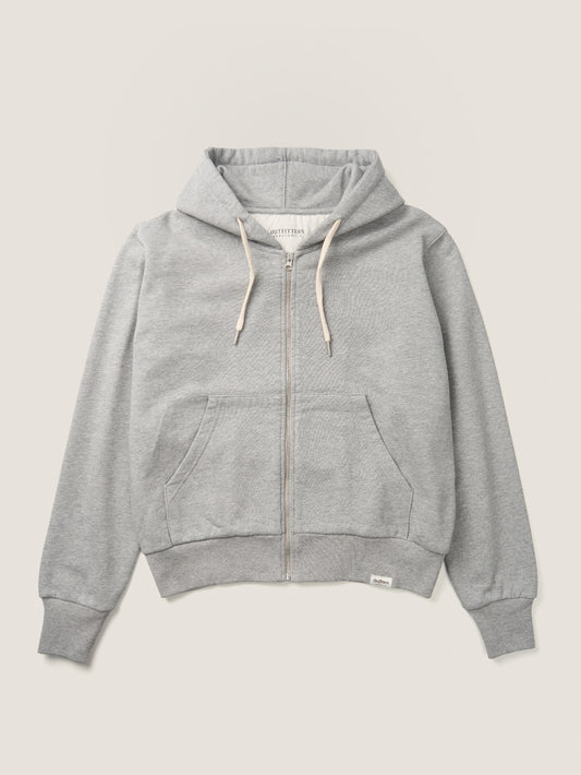 PARK FULL ZIP HOODIE [ Heather Grey ]