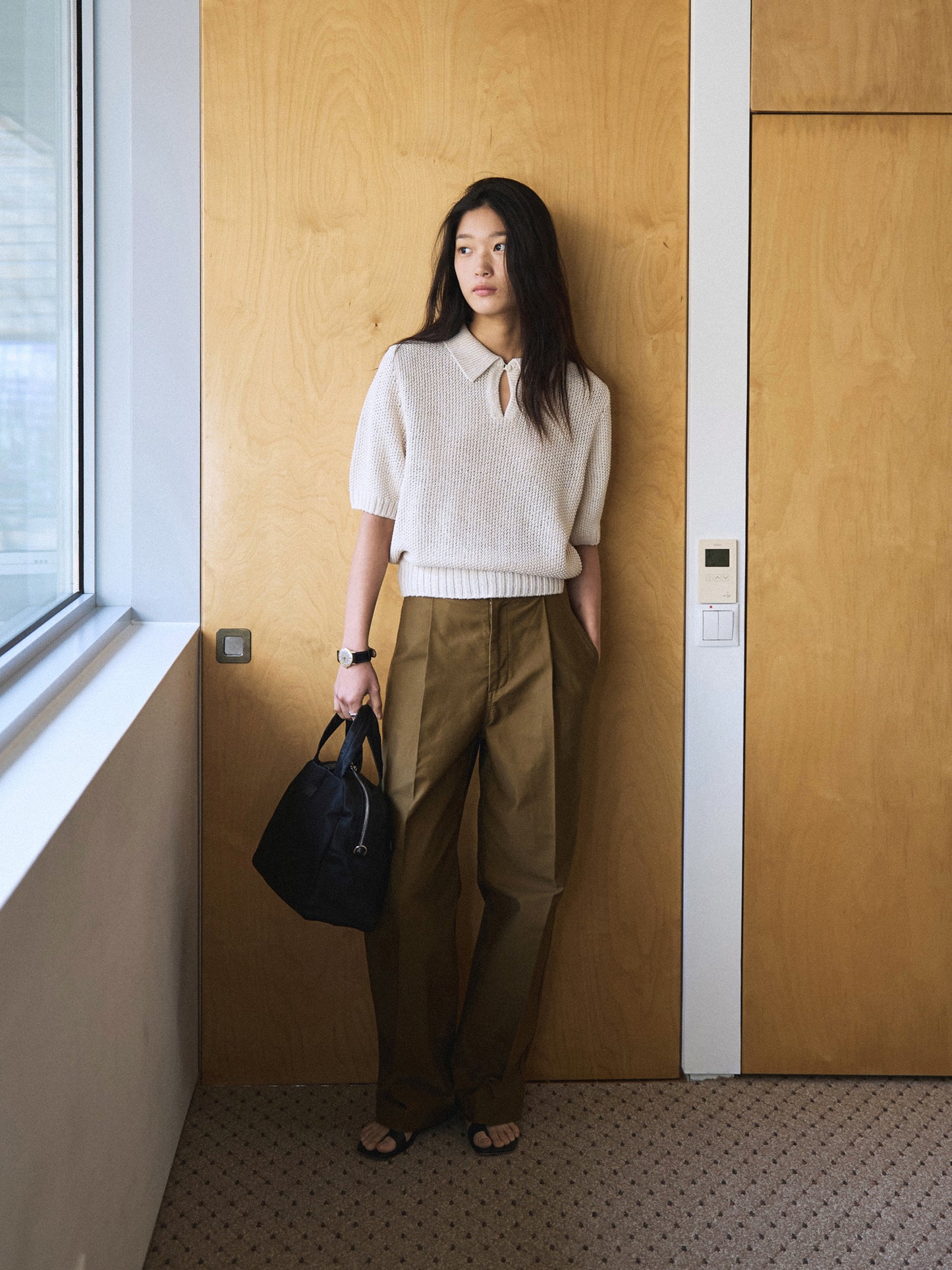 50's ITALIAN ARMY CHINO PANTS [ Golden Brown ]