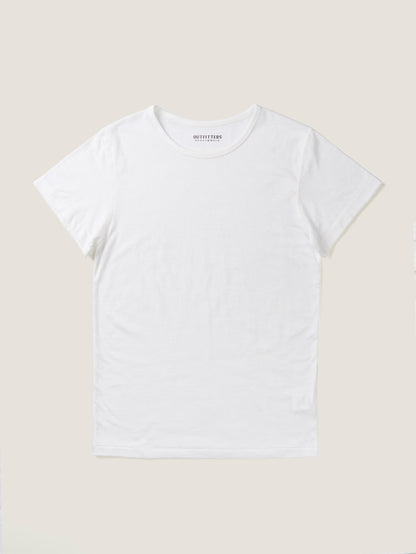 ALWAYS CREW NECK T-SHIRT [ White ]