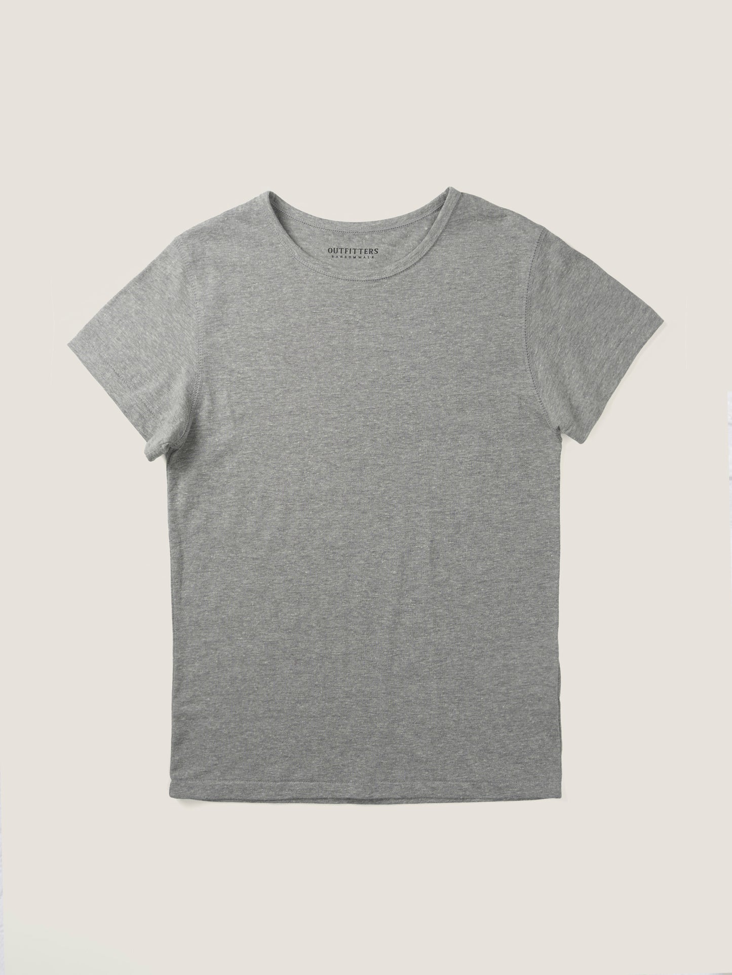 ALWAYS CREW NECK T-SHIRT [ Melange Gray ]