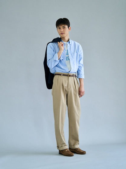 RELAXED TAPERED CHINO [ Beige ]