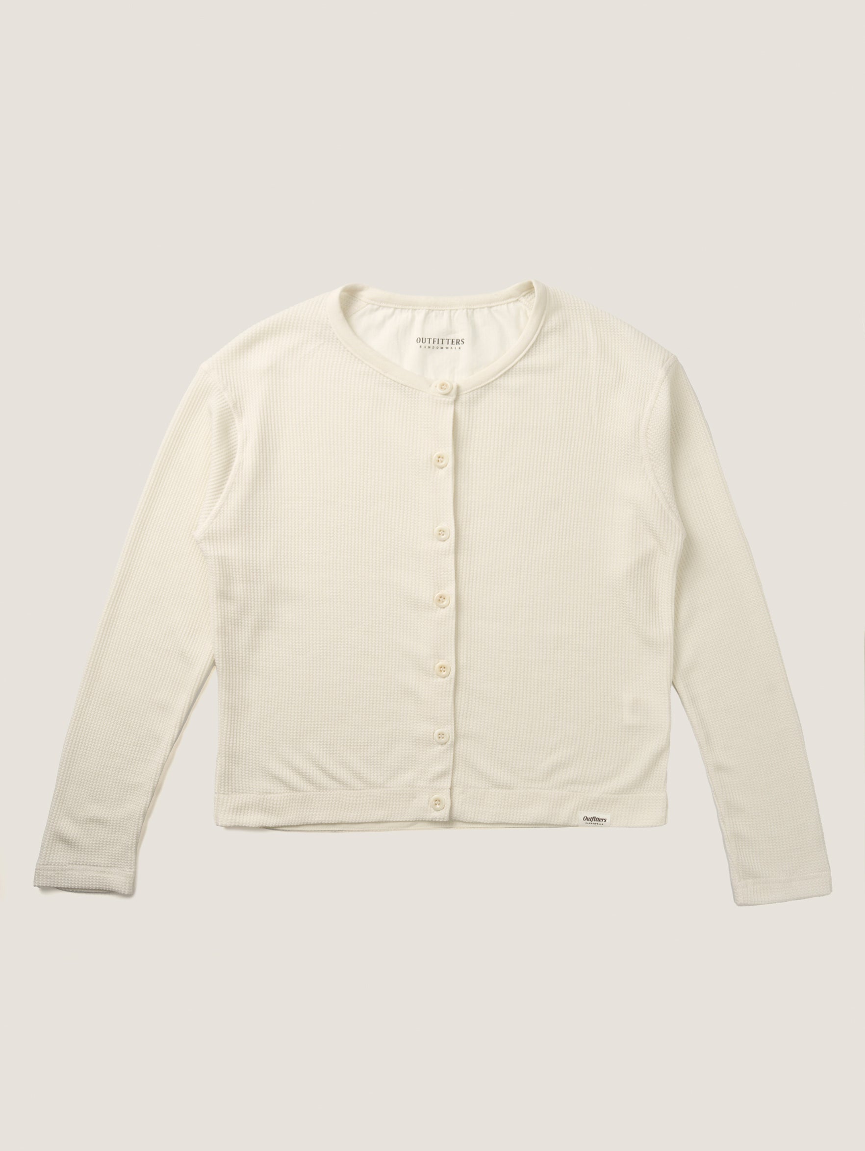 AIRY WAFFLE CARDIGAN [ Cream ] – Outfitters Japan