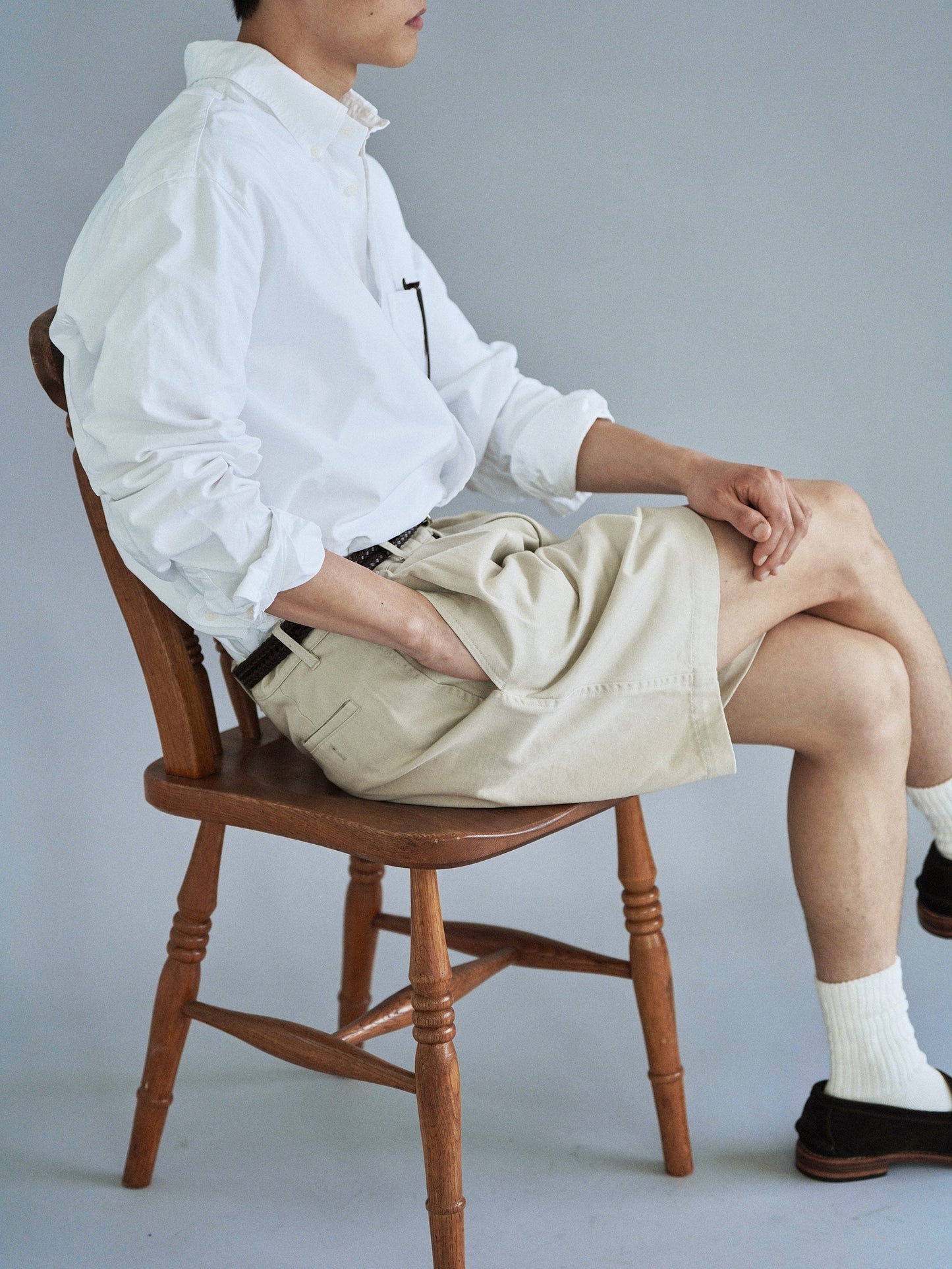 EASY FIT SHORTS [ Light Beige ]