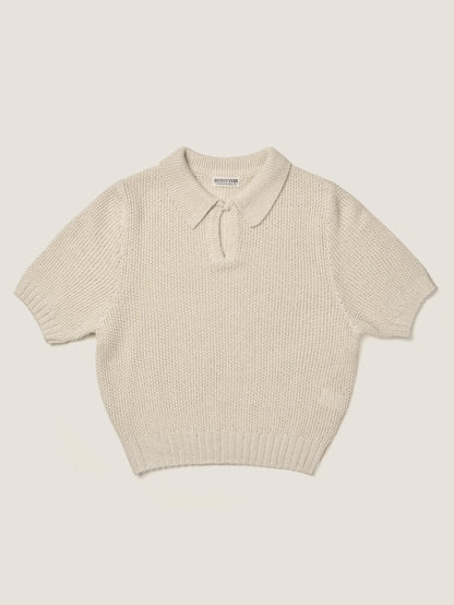 LOW GAUGE SKIPPER SWEATER New Season [ Soft Cream ]