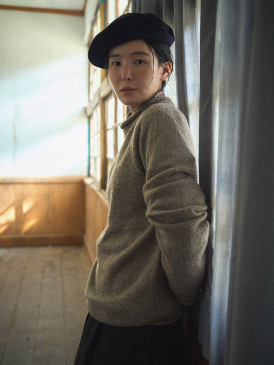 MONTBLANC ROLLNECK SWEATER [ Mocha Beige ]