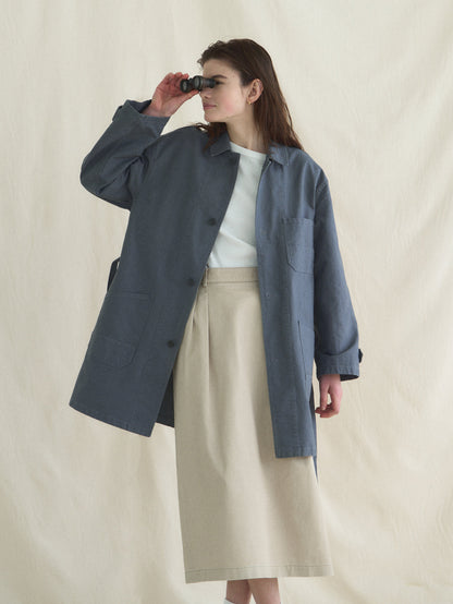 (-30%) ATELIER LONG JACKET [ Smokey Blue ]