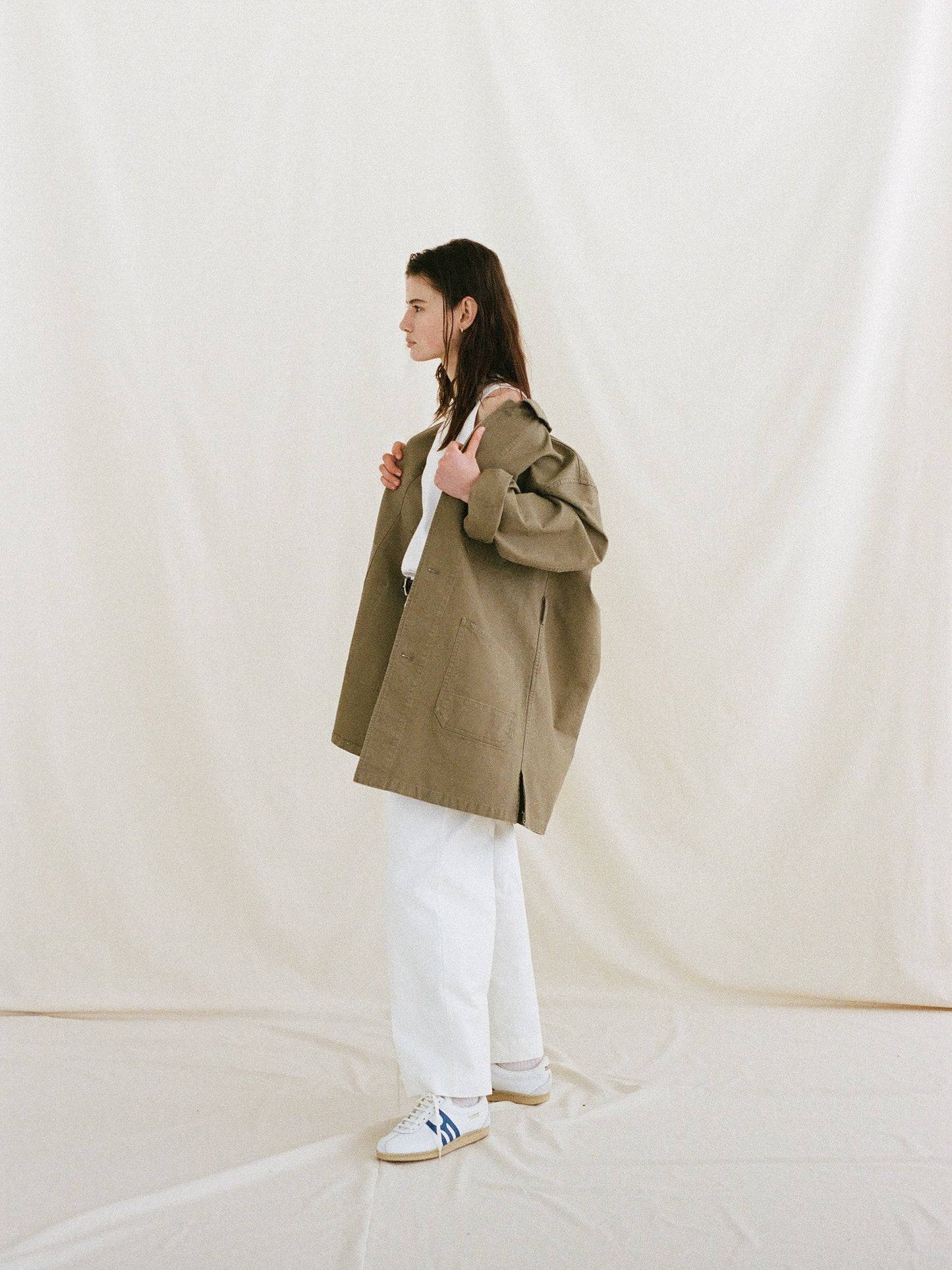 (-30%) ATELIER LONG JACKET [ Dessert Beige ]