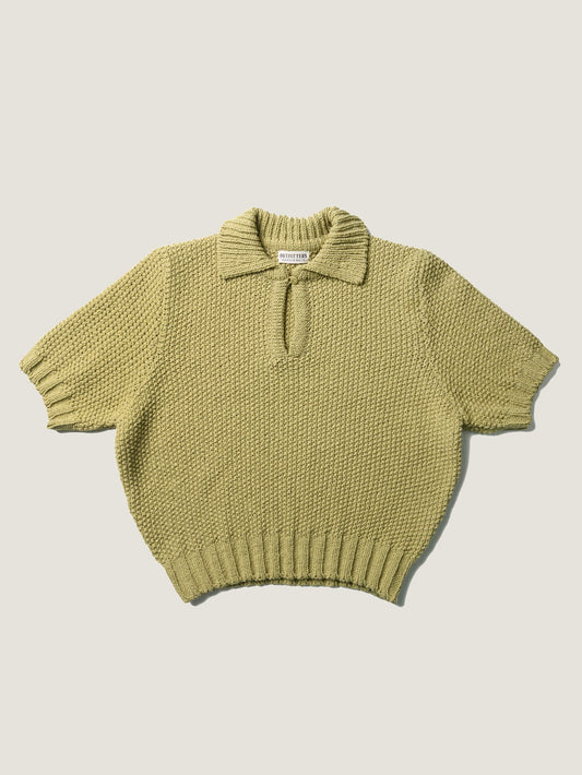 LOW GAUGE SKIPPER SWEATER [ Basil Green ]