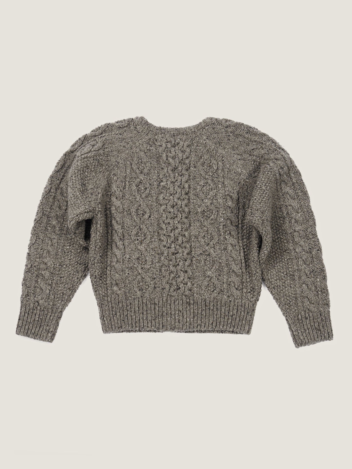 (-20%) CREAM TEA CABLE CARDIGAN [ Ash ]