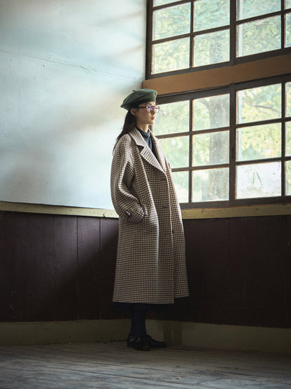 SHELBY COAT [ Brown Houndstooth Check Tweed ] 2nd pre-order