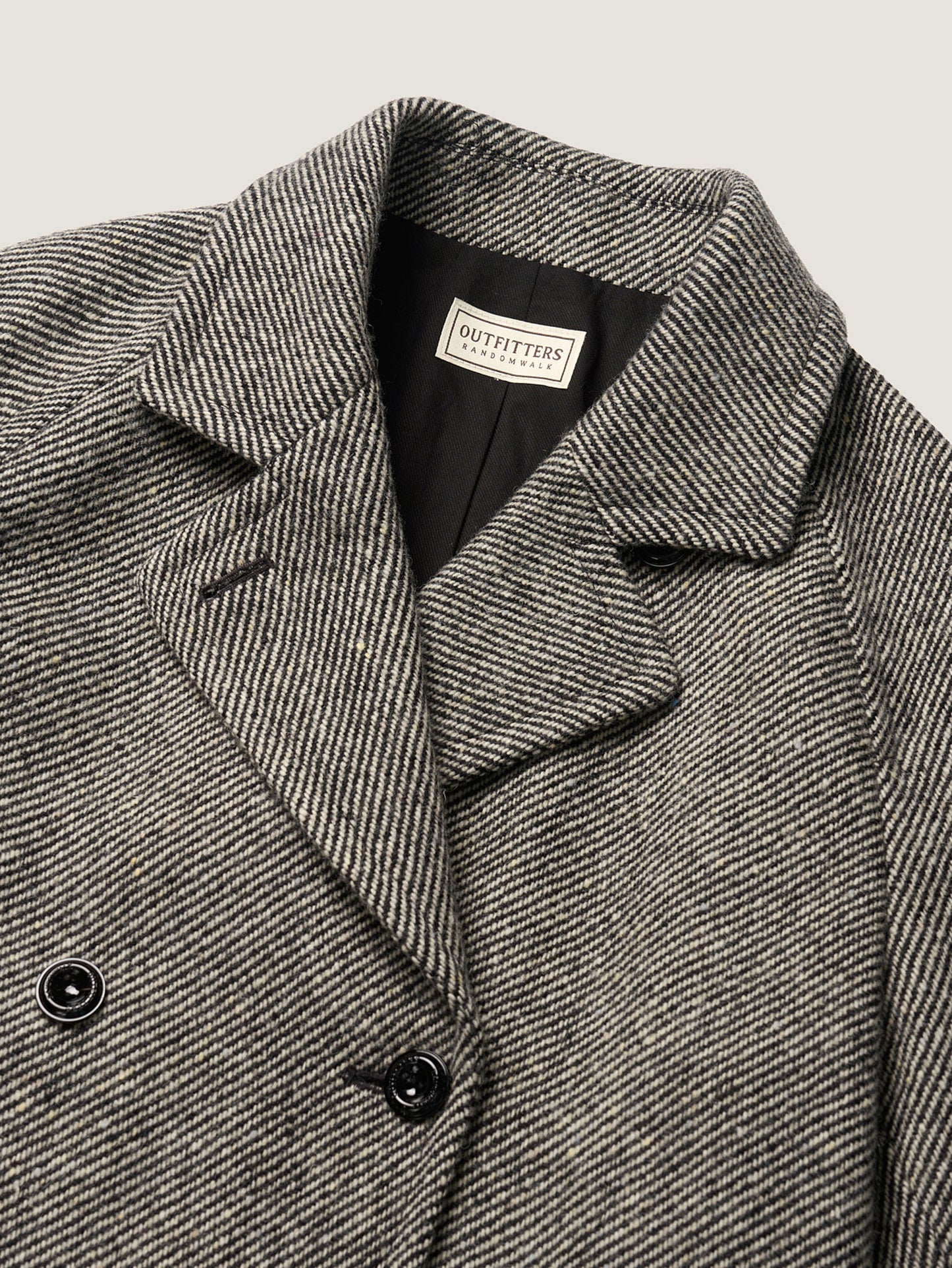 SHELBY COAT [ Black Donegal Tweed ] 2nd pre-order