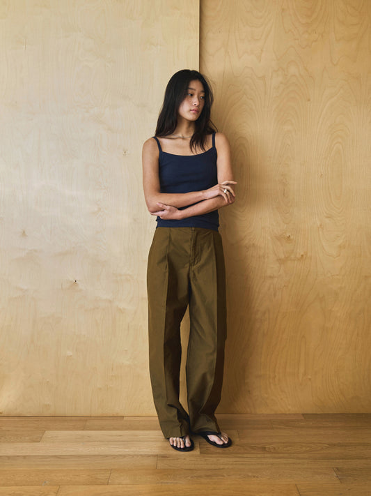 SCALLOPED TRIM SLEEVELESS [ Midnight Blue ]