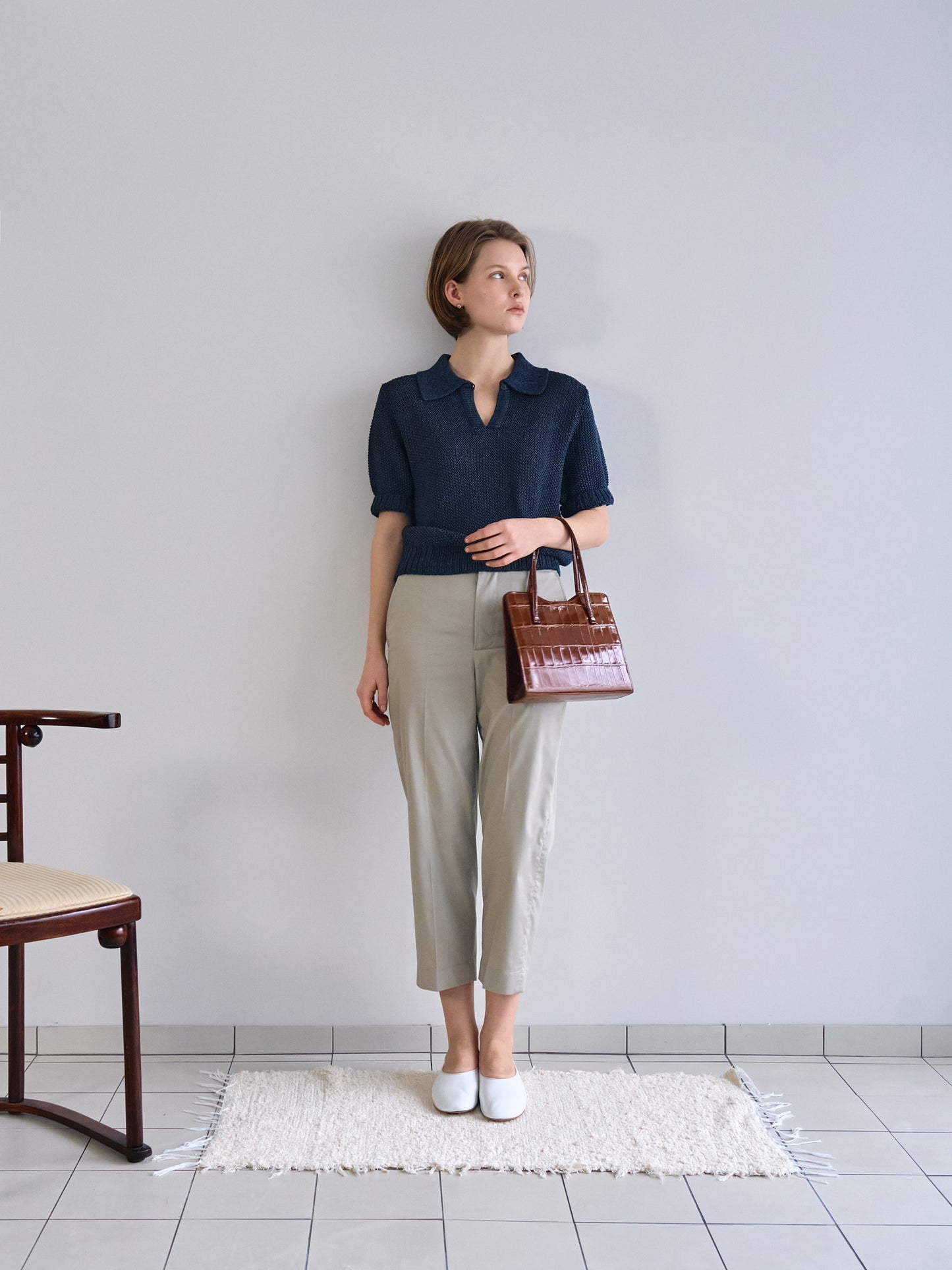 LOW GAUGE SKIPPER SWEATER New Season [ Indigo Navy ]