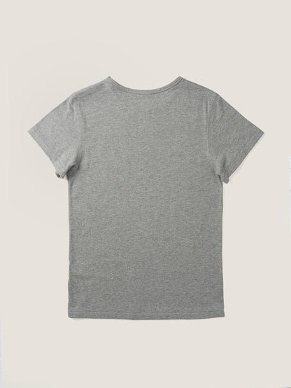 ALWAYS CREW NECK T-SHIRT [ Melange Gray ]