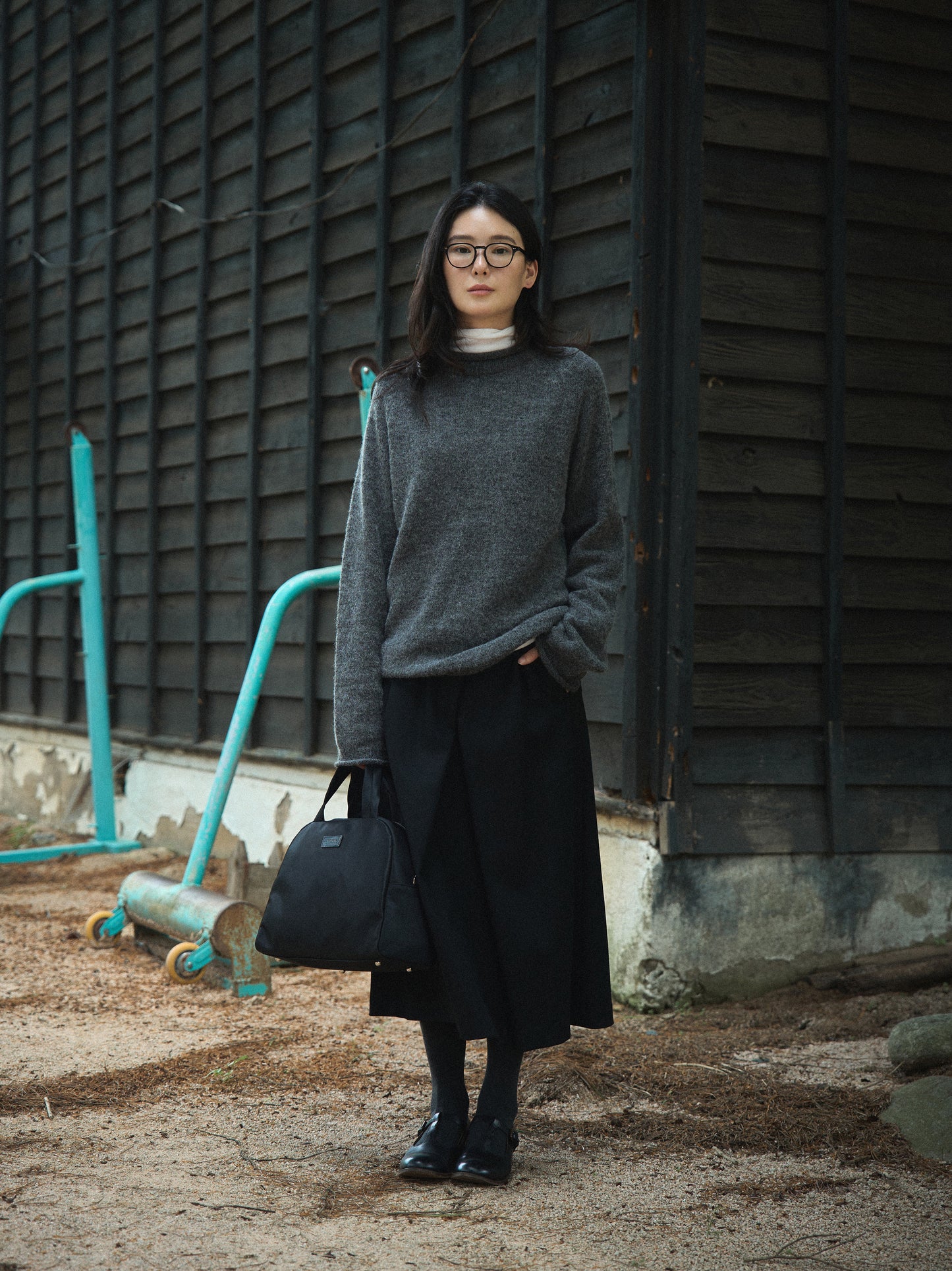 MONTBLANC ROLLNECK SWEATER [ Shadow Gray ]