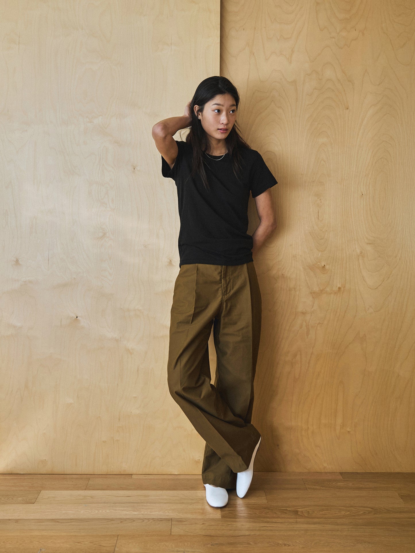 ALWAYS CREW NECK T-SHIRT [ Black ]