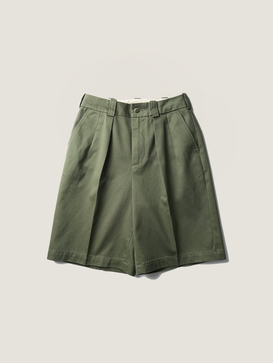 50's AMERICAN CHINO SHORTS [ Military Khaki ]