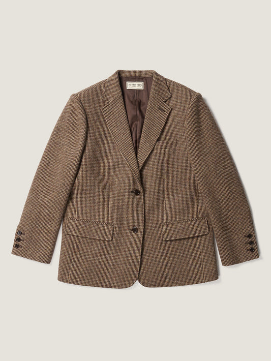 (-20%) DIANA TWEED BLAZER [ Country Check ]