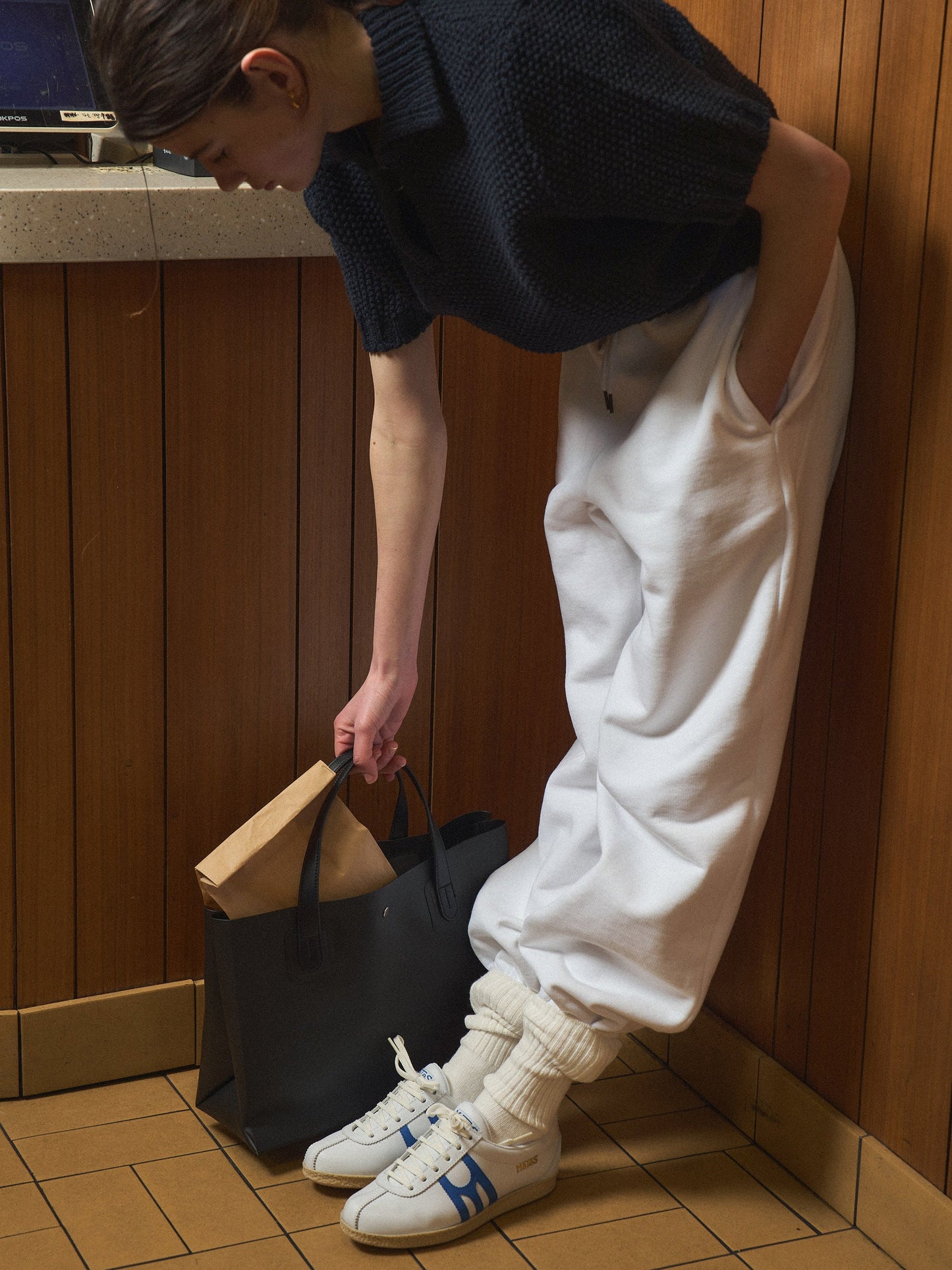 ALL DAY SWEATPANTS [ Clean White ]