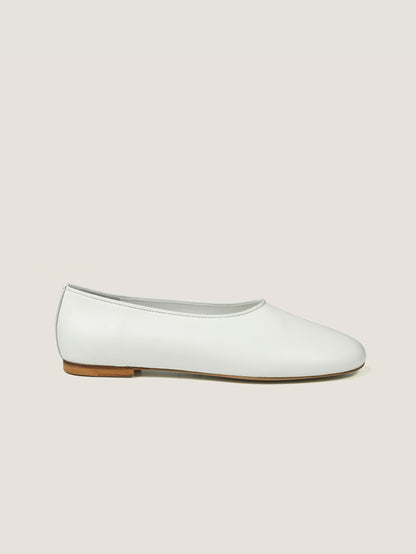 GRACE OPERA FLATS [ Clean White ] Italian Leather