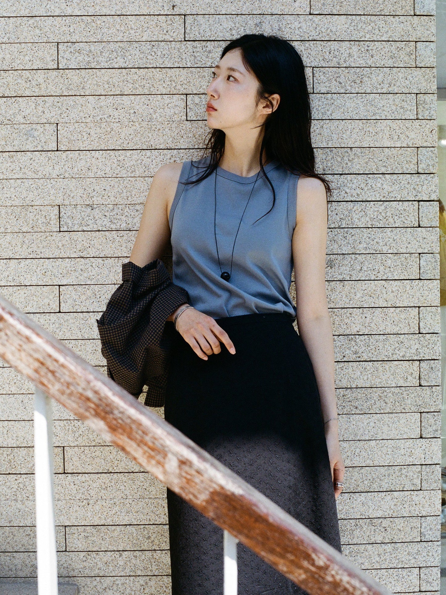 (-30%) AIÒLA LONG SKIRT [ Black ]