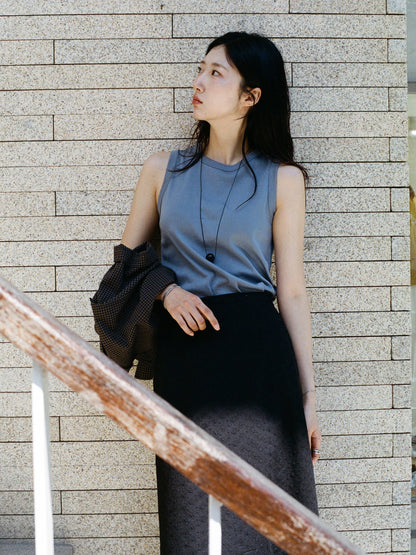 (-30%) AIÒLA LONG SKIRT [ Black ]