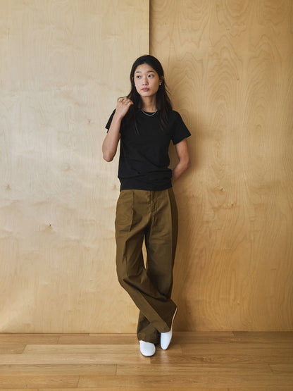 ALWAYS CREW NECK T-SHIRT [ Black ]