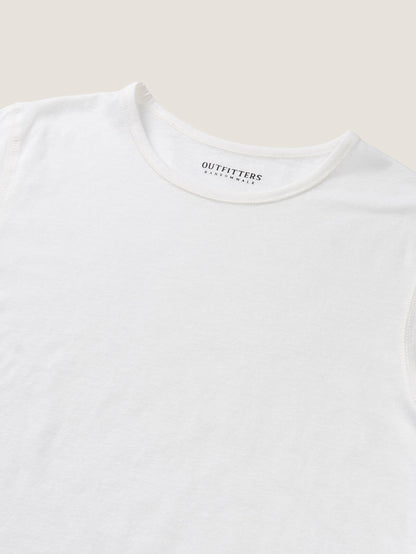 ALWAYS CREW NECK T-SHIRT [ White ]