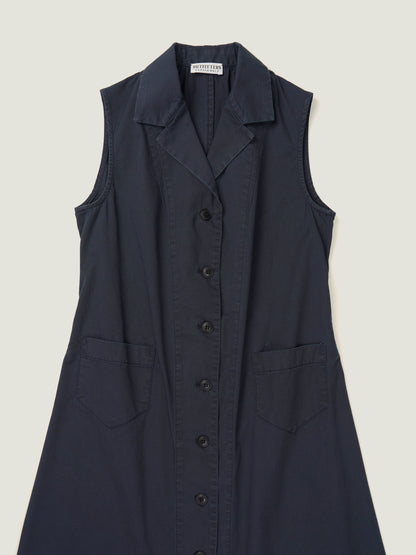 IRIS CHORE DRESS [ Navy ]