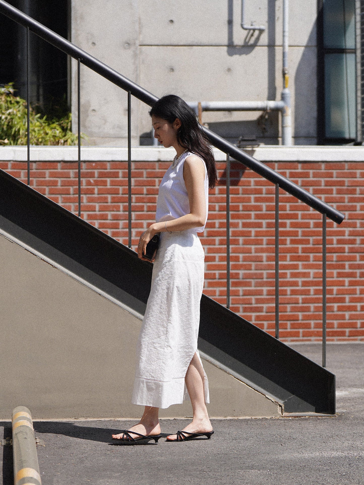 (-30%) AIÒLA LONG SKIRT [ Pure White ]