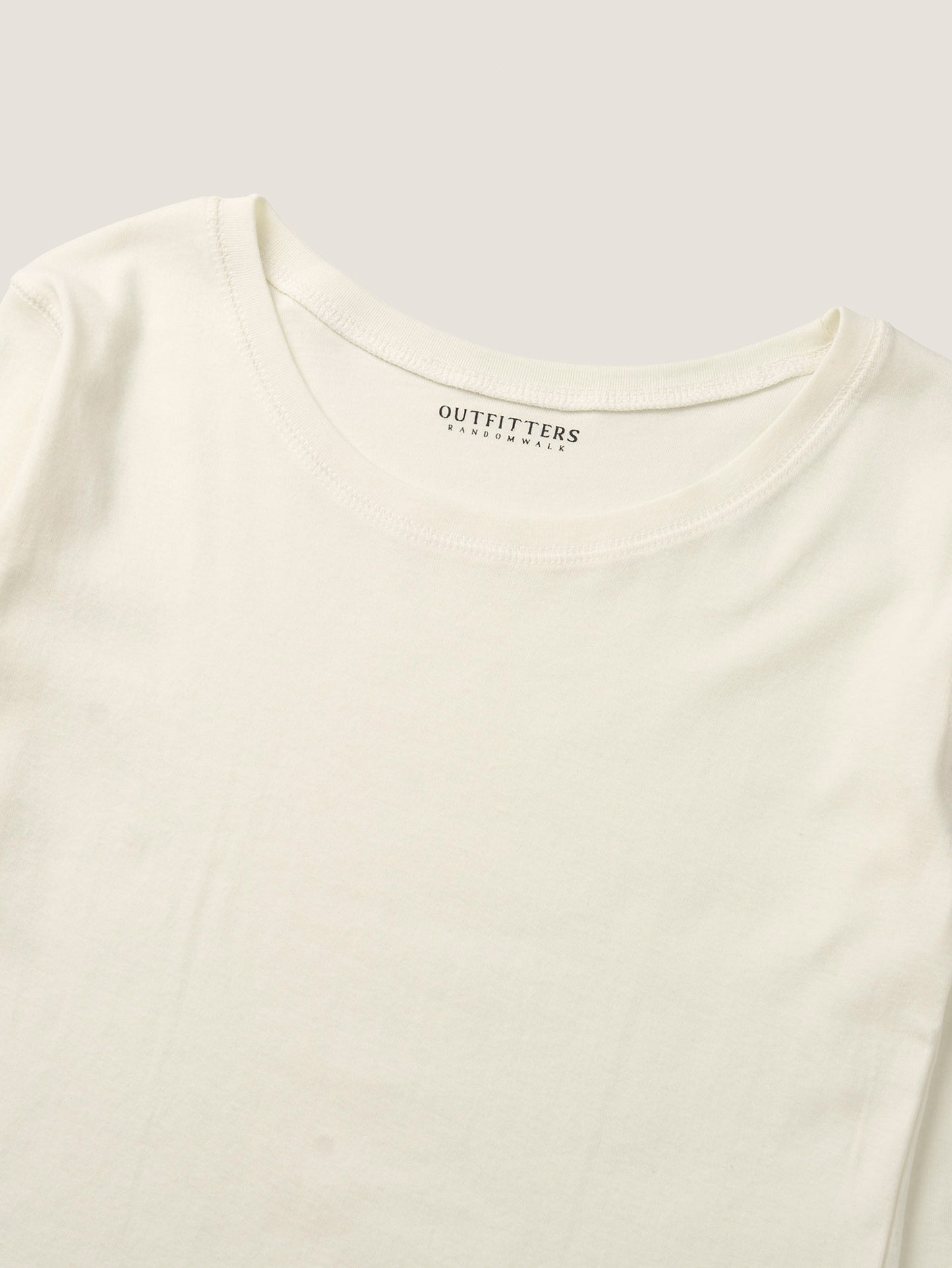 SMOOTH SCOOP NECK TOP [ Natural ]