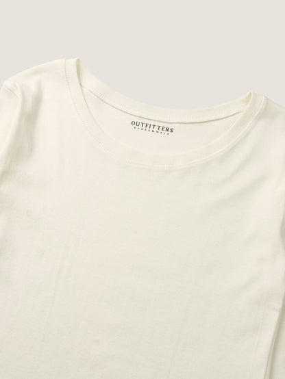 SMOOTH SCOOP NECK TOP [ Natural ]