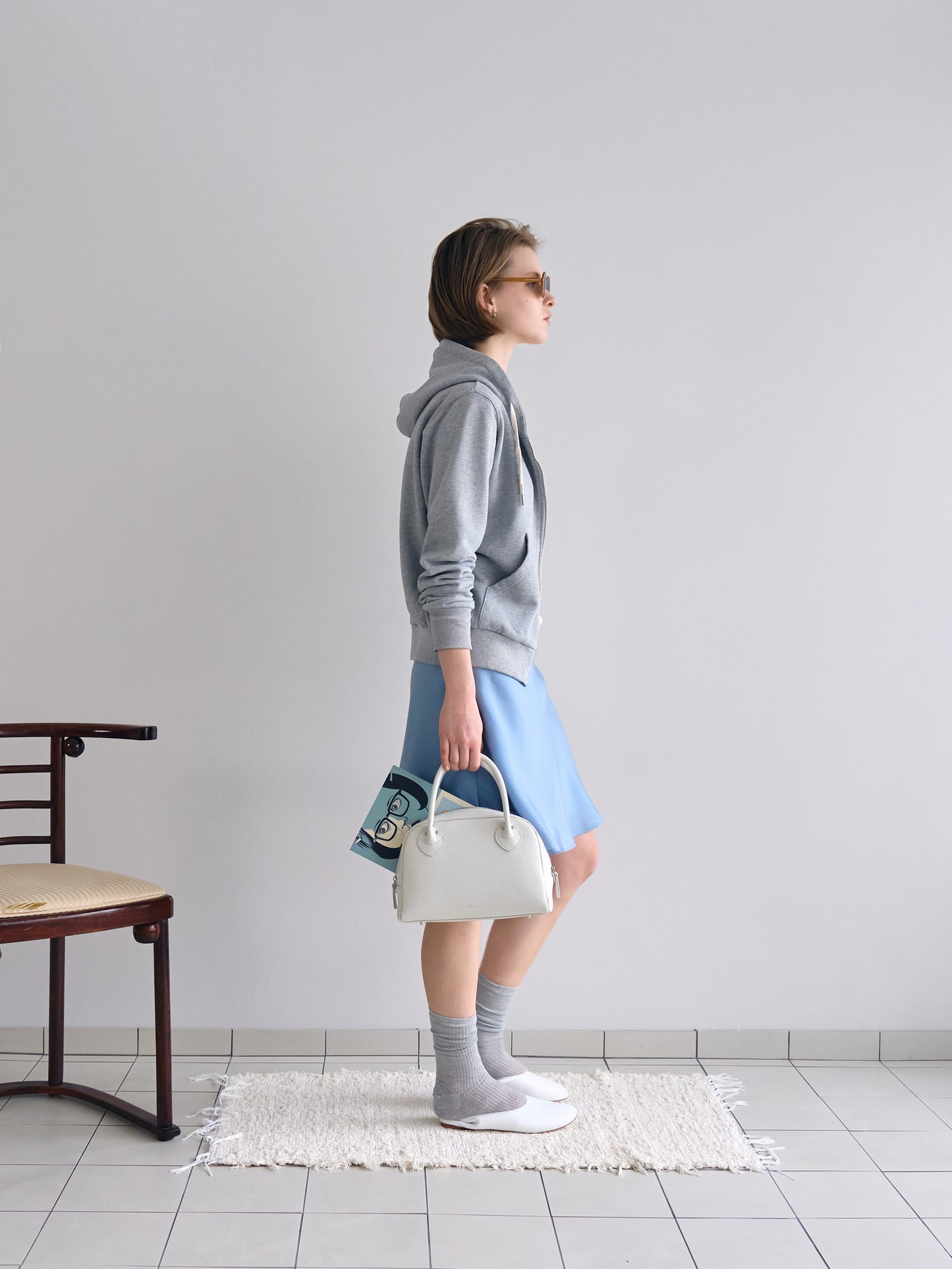 CHARDONNAY MIDI SKIRT [ Capri Blue ]