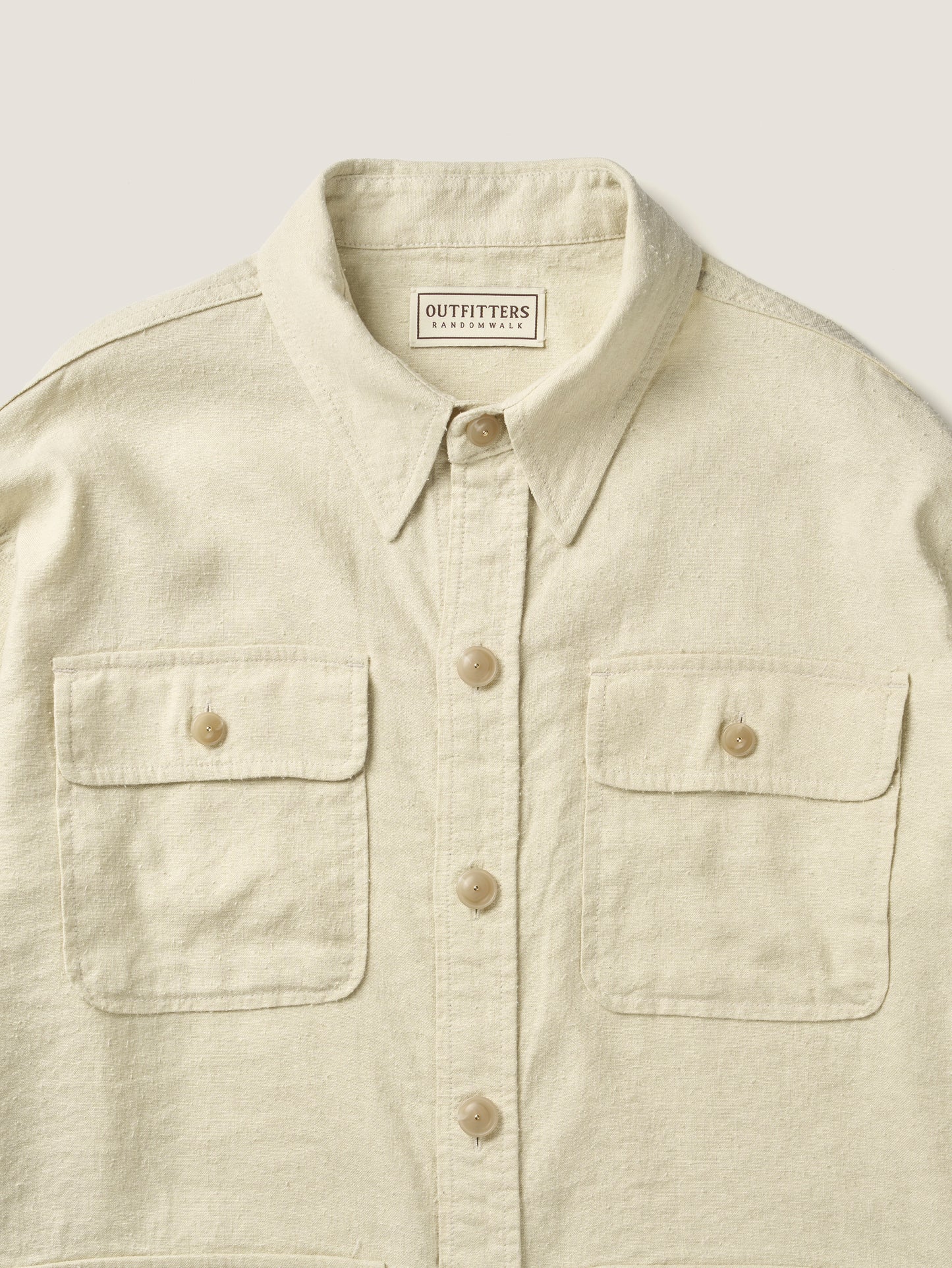 CAROLINE SILK LINEN JACKET [ Natural ]