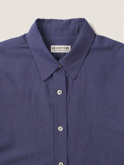 MARTHA LIGHT COTTON SHIRT [ Blue Berry ]