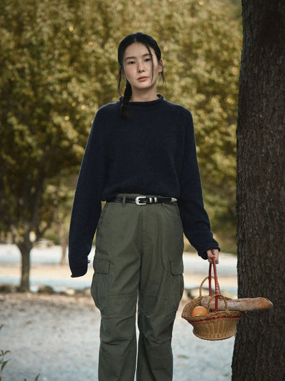 MONTBLANC ROLLNECK SWEATER [ Night Navy ]