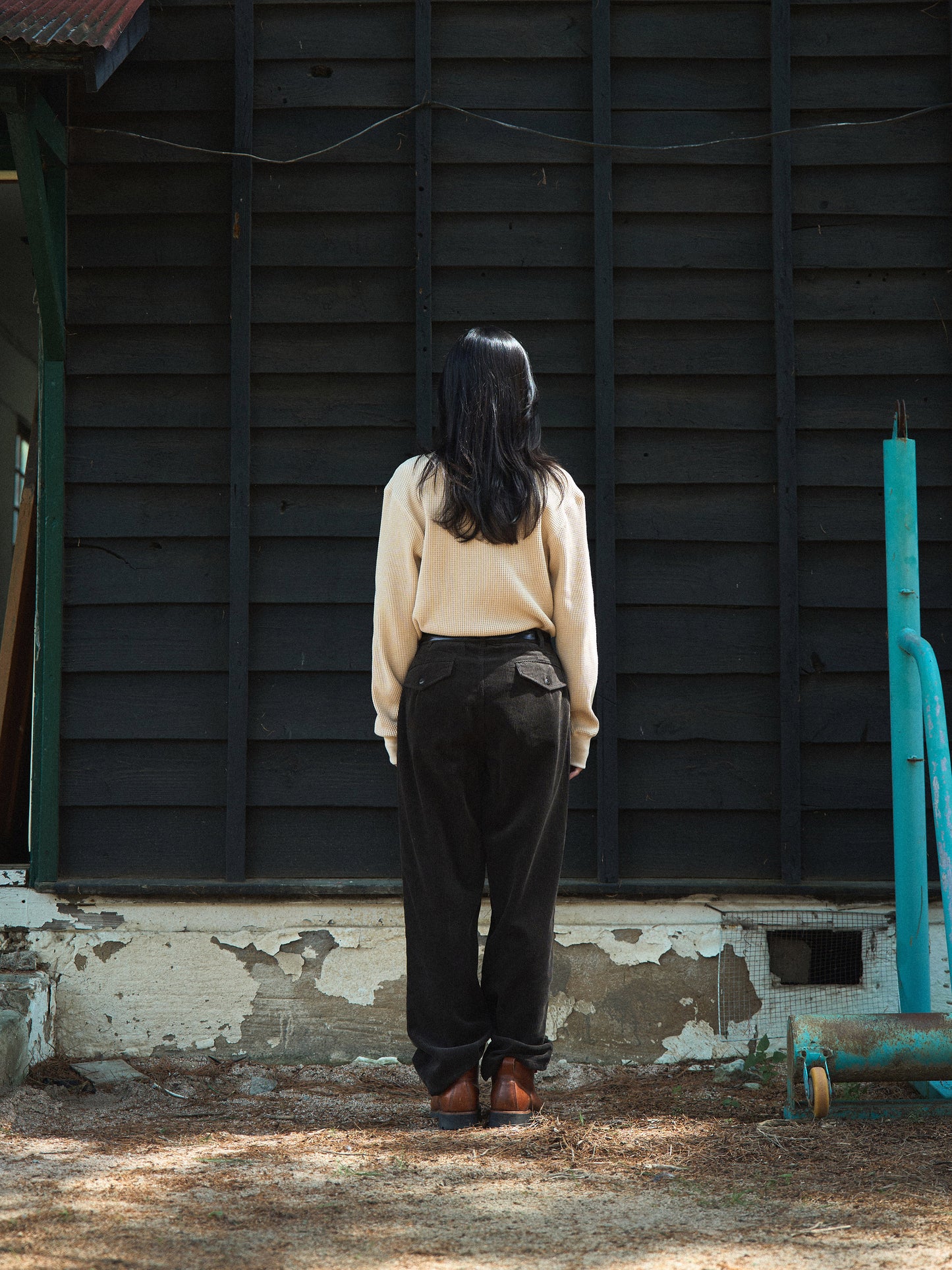 GRANT CORDUROY PANTS [ Wood Brown ]