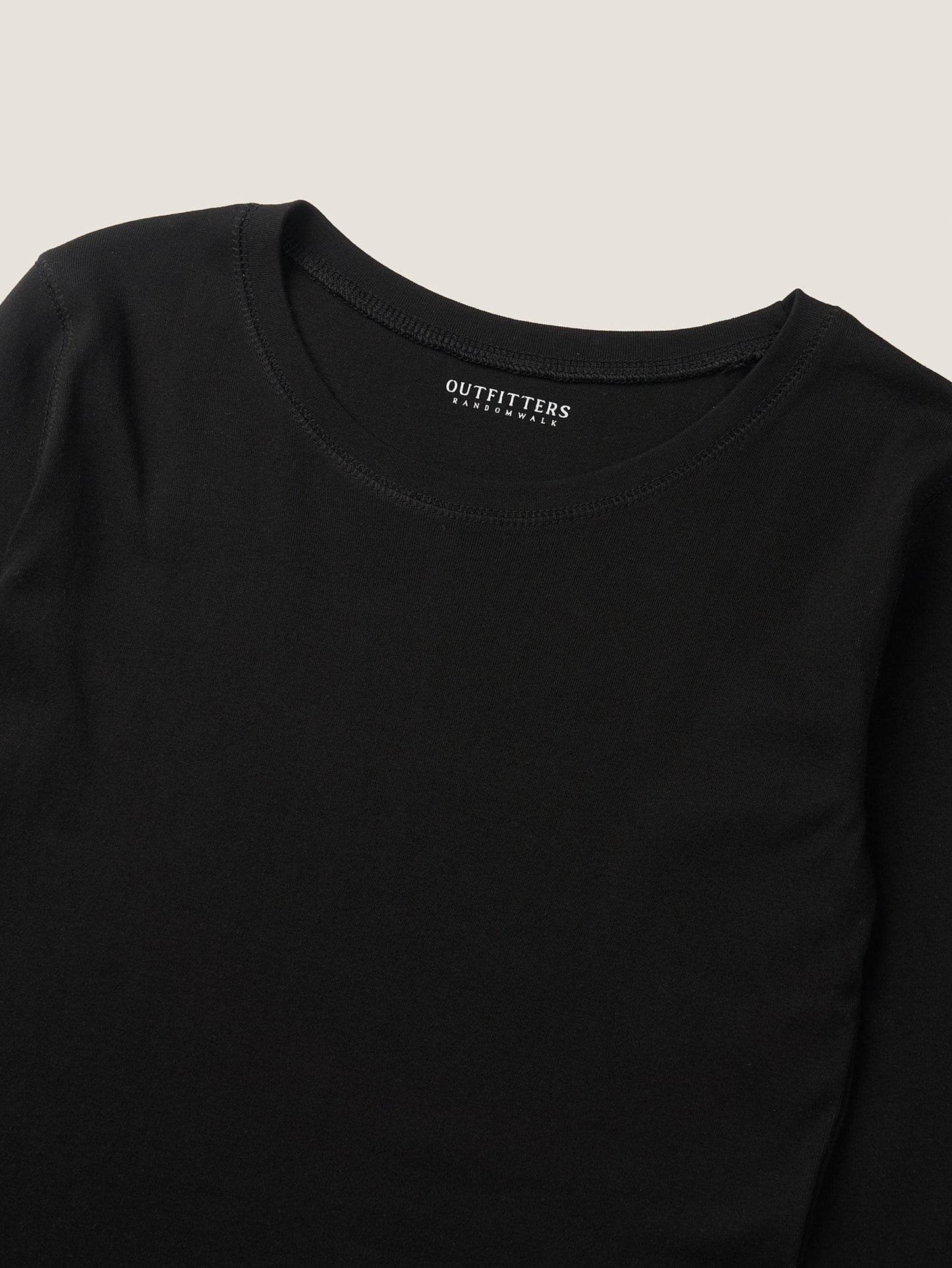 SMOOTH SCOOP NECK TOP [ Black ]