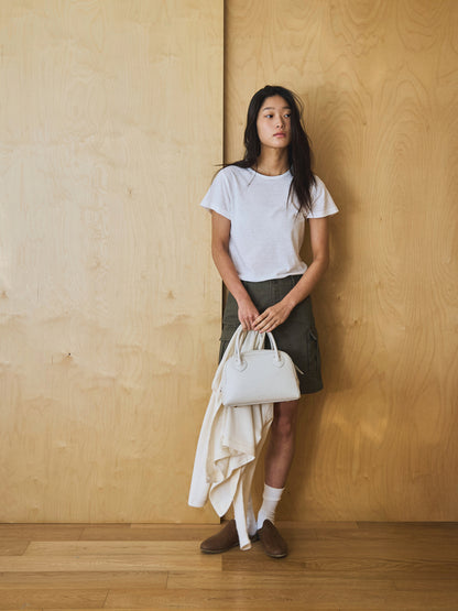 ALWAYS CREW NECK T-SHIRT [ White ]