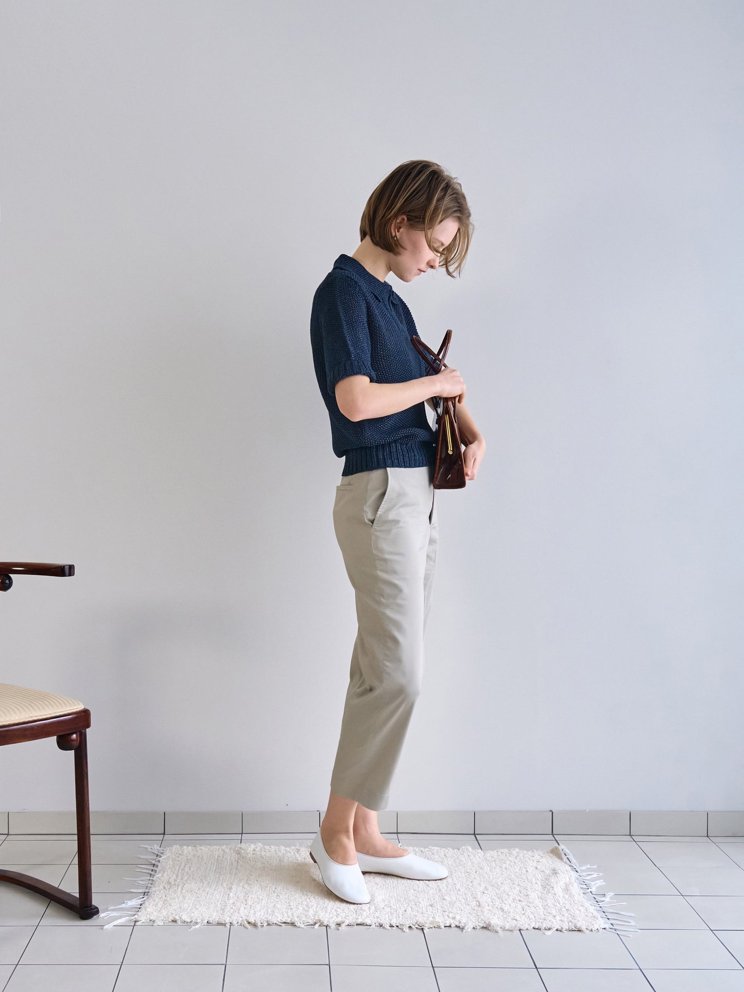 LOW GAUGE SKIPPER SWEATER New Season [ Indigo Navy ]