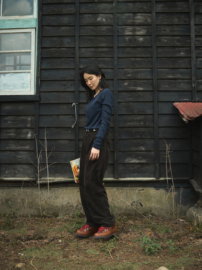 PENELOPE BUTTON TOP [ Night Navy ]